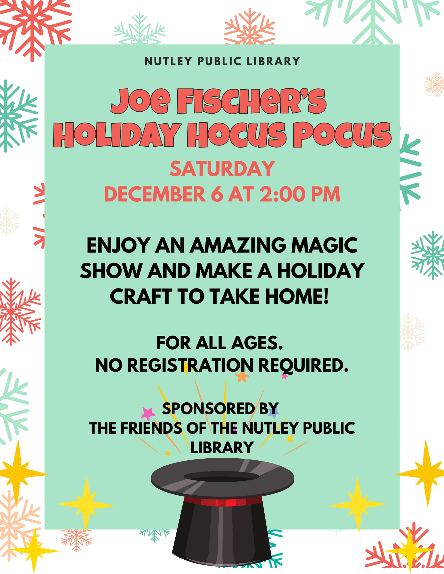 Joe Fischer's Holiday Hocus Pocus (All Ages)