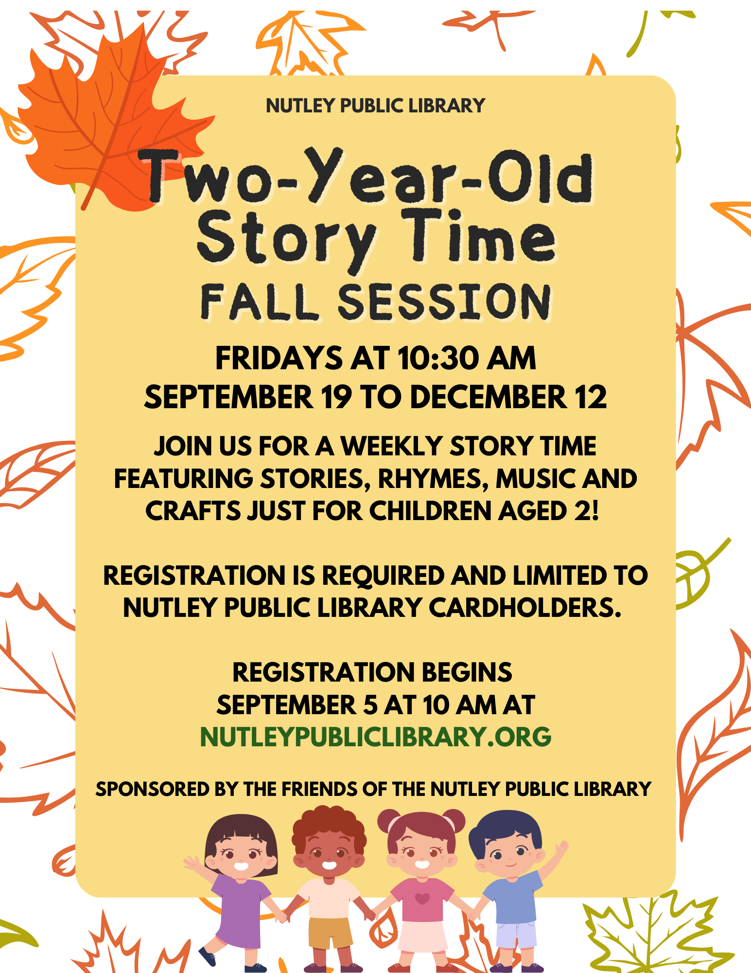 Fall Two-Year-Old Story Time