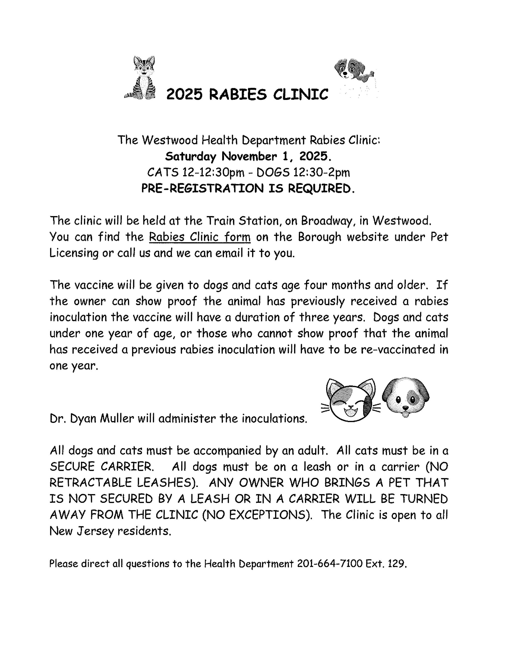 Rabies Clinic 2025