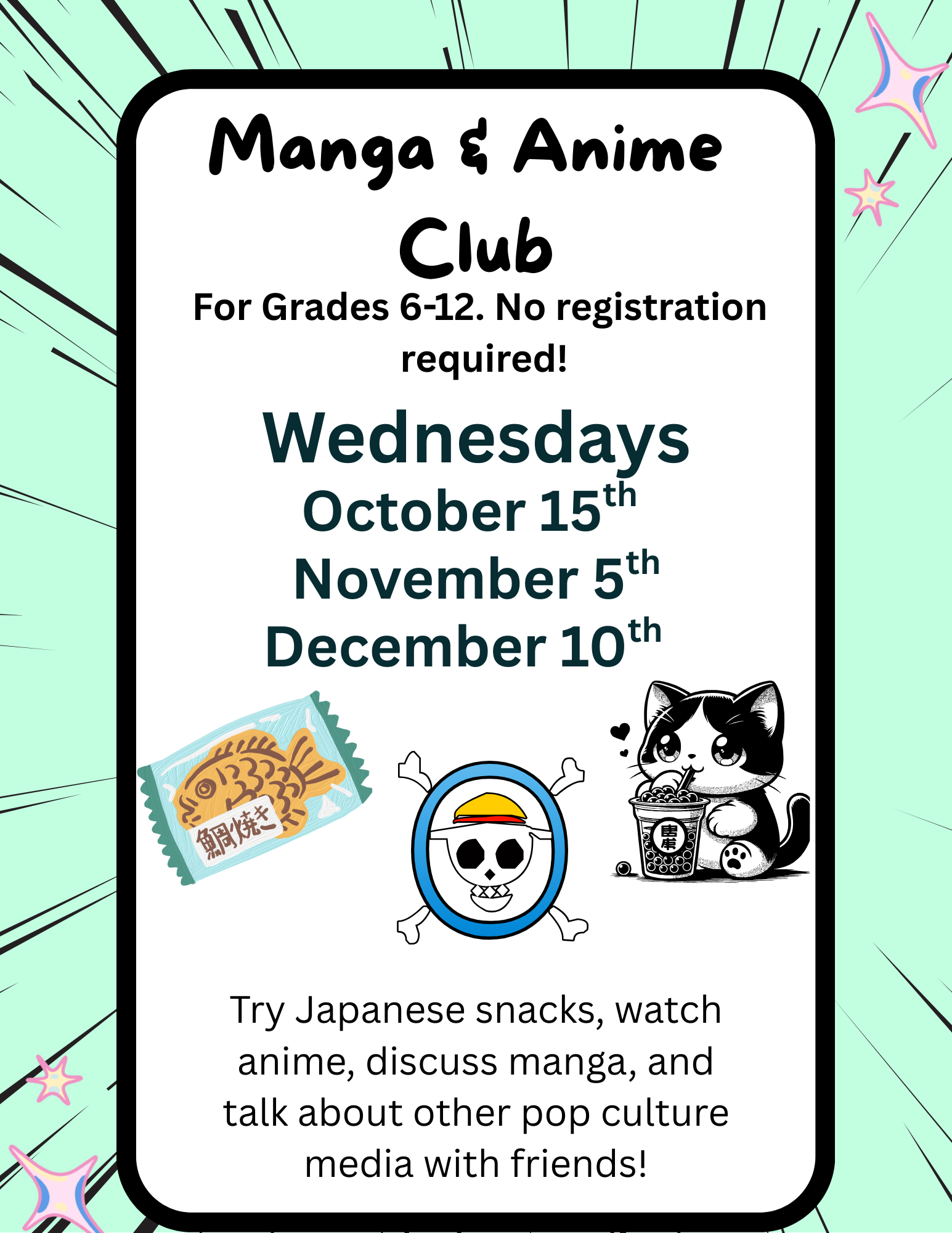 Manga & Anime Club (Grades 6-12)
