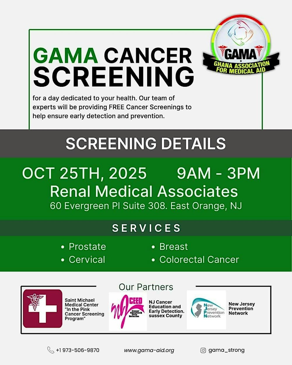 GAMA FREE Cancer Screening