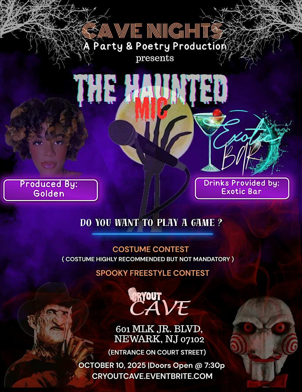 CAVENIGHTS Party + Poetry: THE HAUNTED MIC.