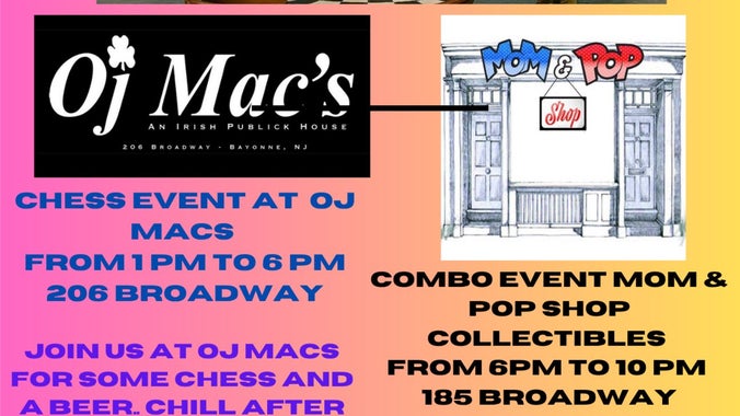 Chess A La OJ Macs & Mom and Pop Shop Collectibles in Bayonne New Jersey