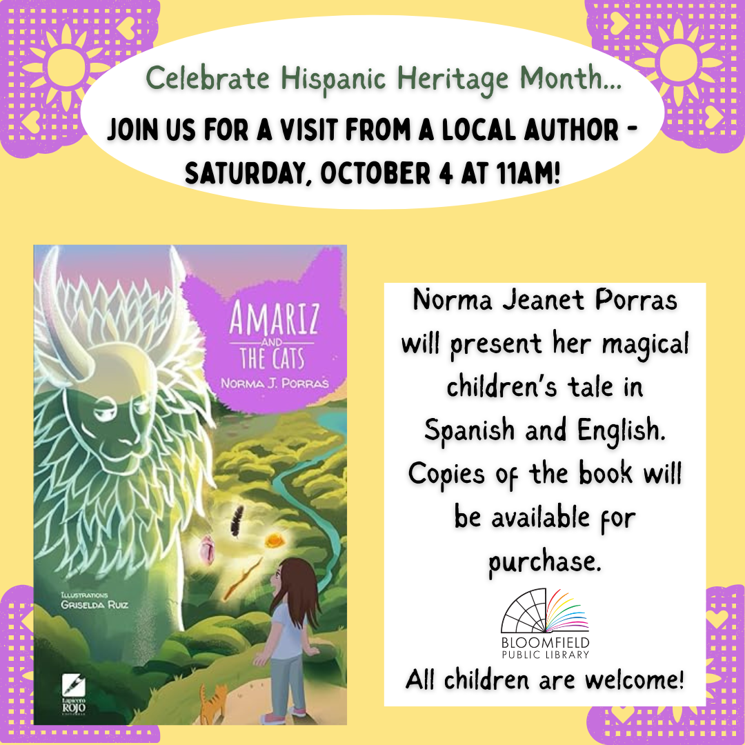 Local Author Visit in Honor of Hispanic Heritage Month