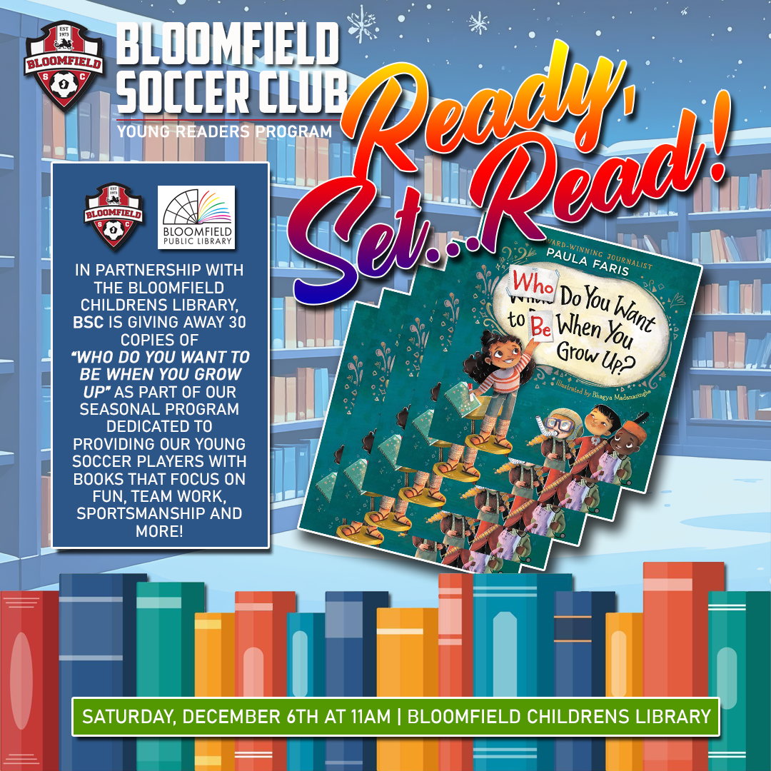 Ready, Set...Read! with the Bloomfield Soccer Club!