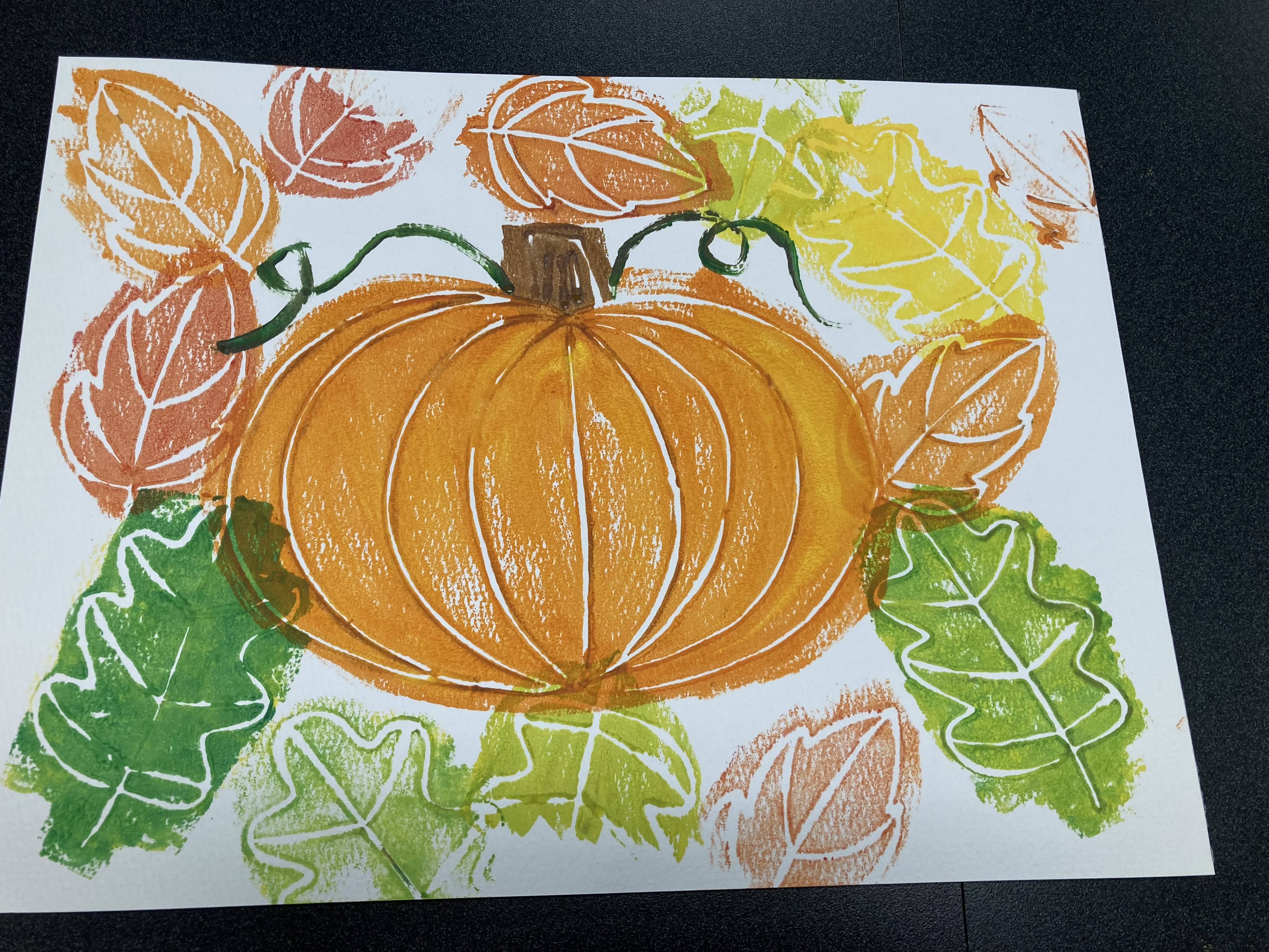 JUV Fall Print Making Craft (for K - 5th Grade) REGISTRATION REQUIRED