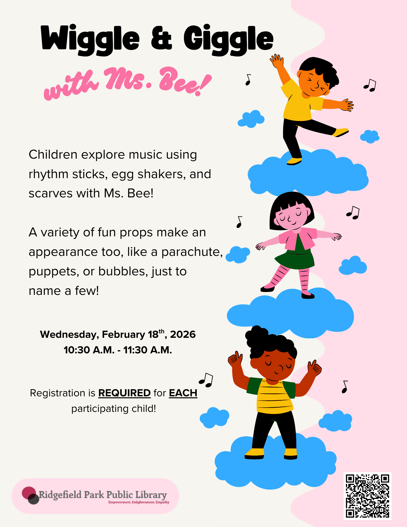 Wiggle & Giggle with Miss Bee! - Registration Required
