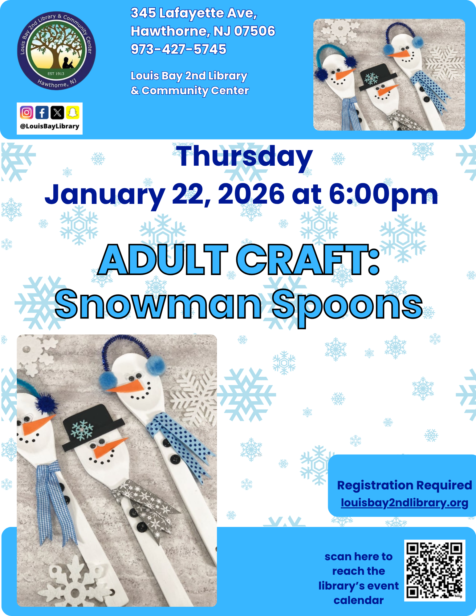 Adult Craft - Snowman Spoons