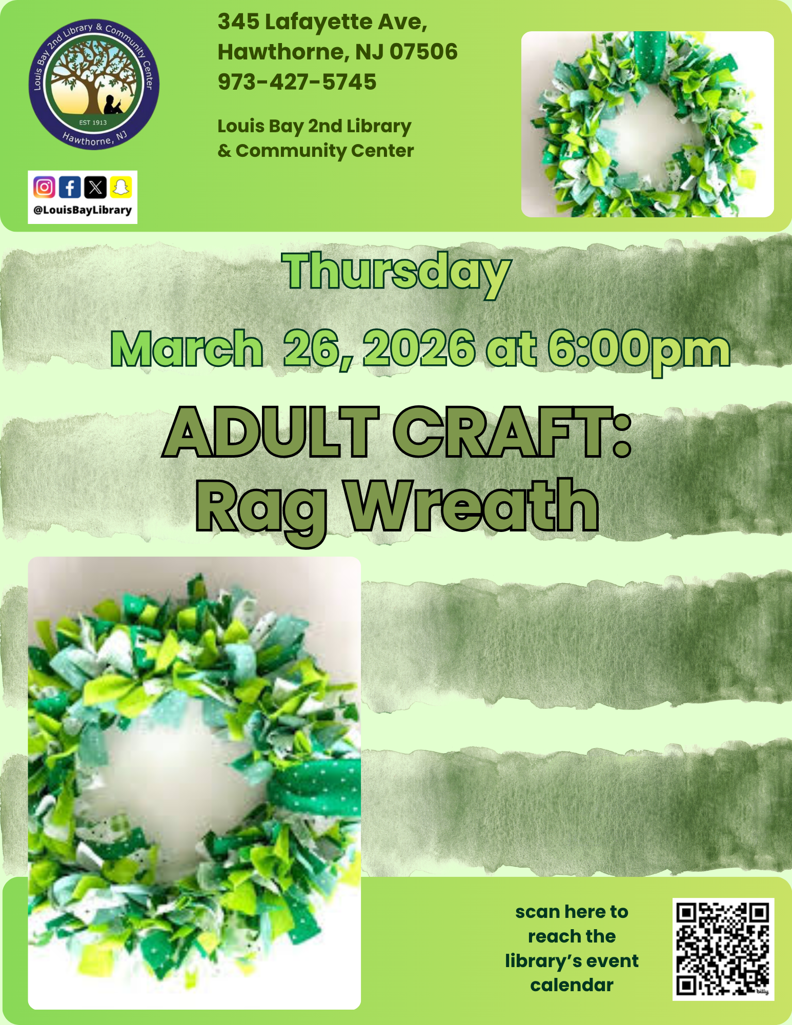 Adult Craft - Rag Wreath
