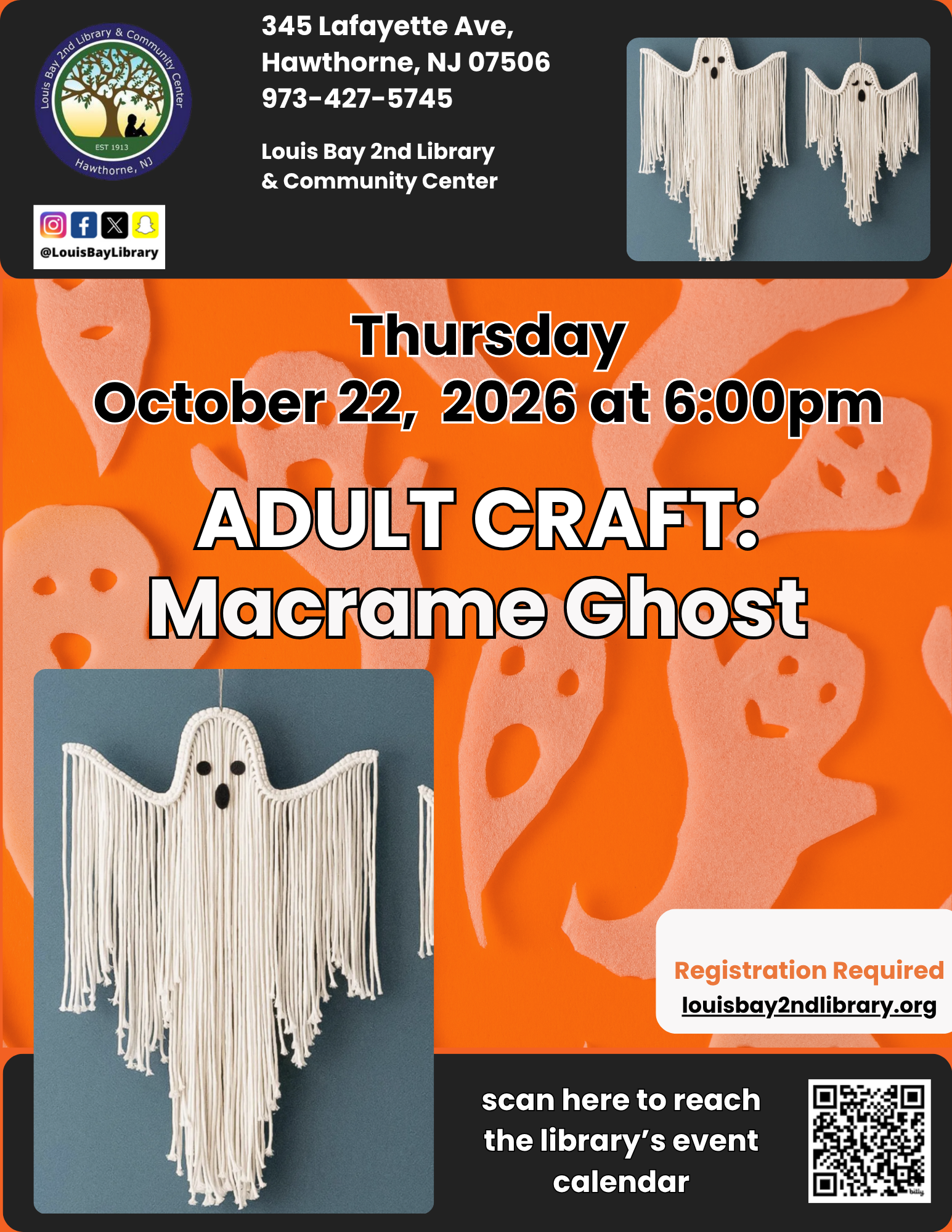 Adult Craft - Macrame Ghost