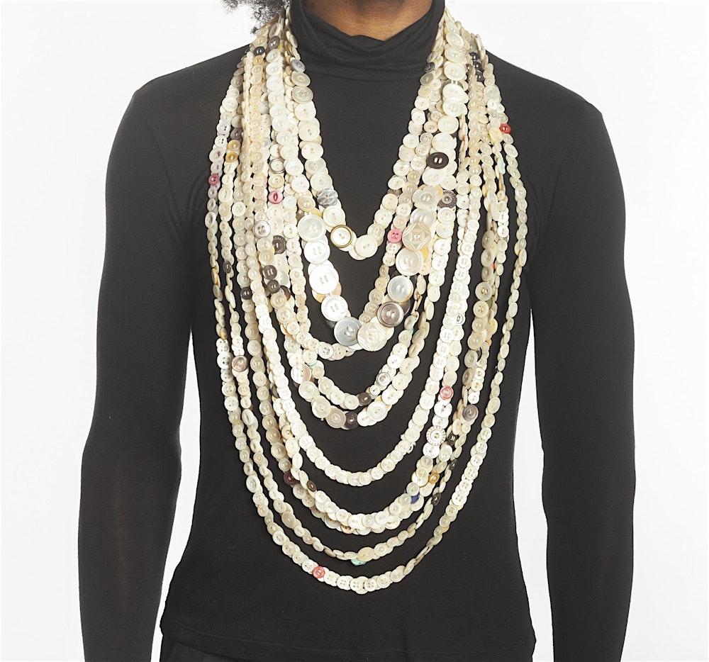 Button Necklaces with artist Beau McCall