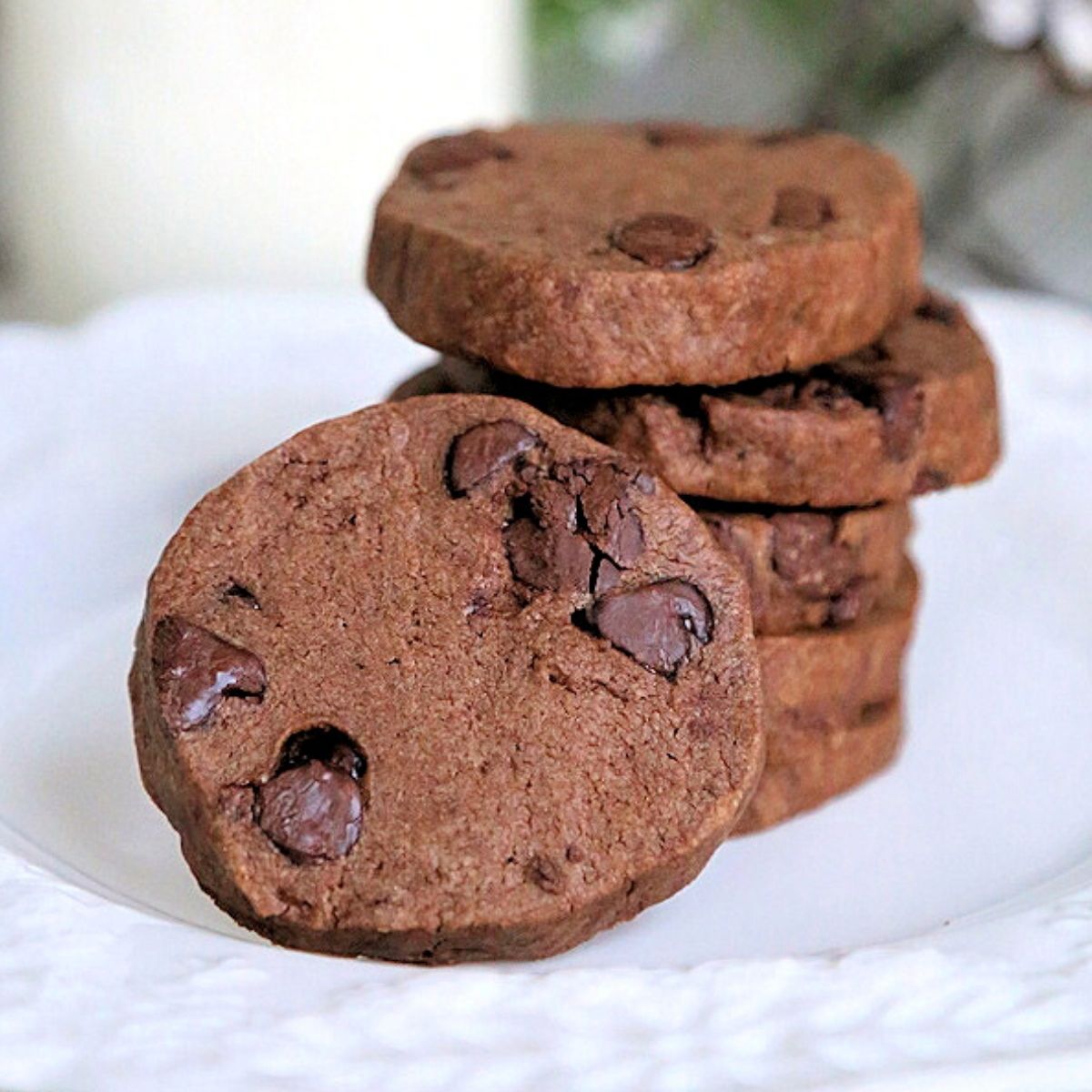 Grab and Go-Chocolate Shortbread Cookies