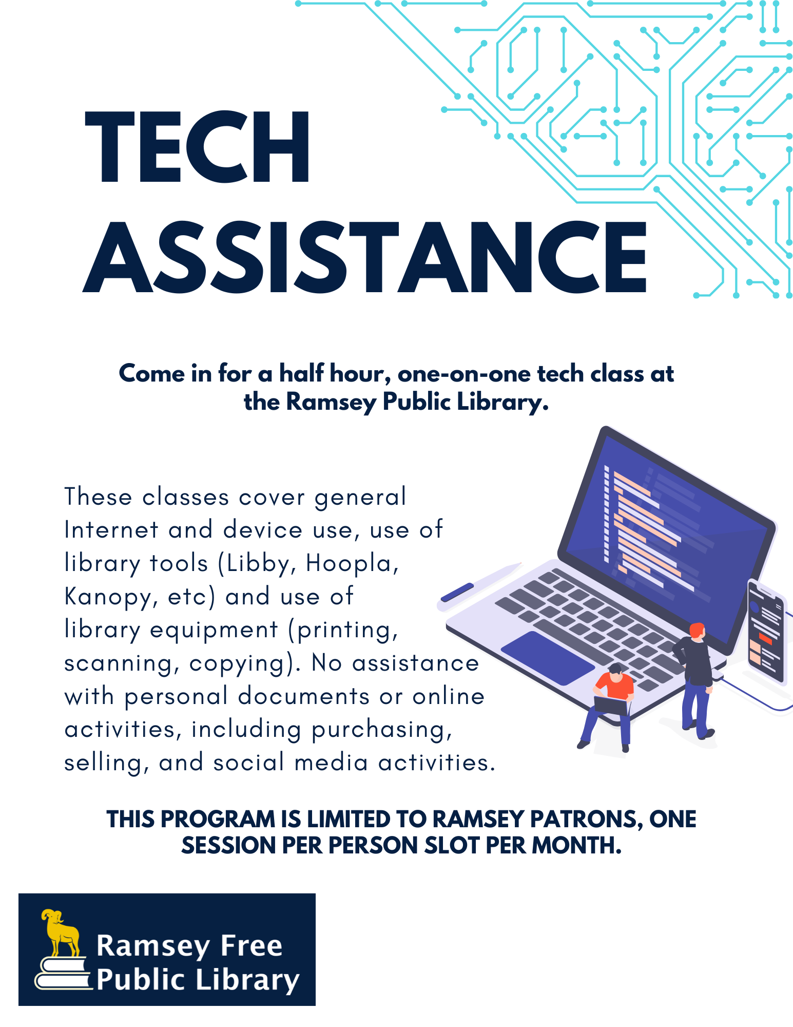 Tech Assistance with Library Staff