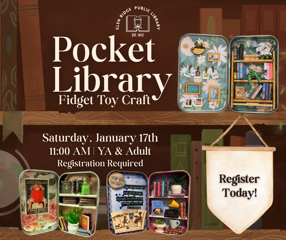 Pocket Library Fidget Toy Craft