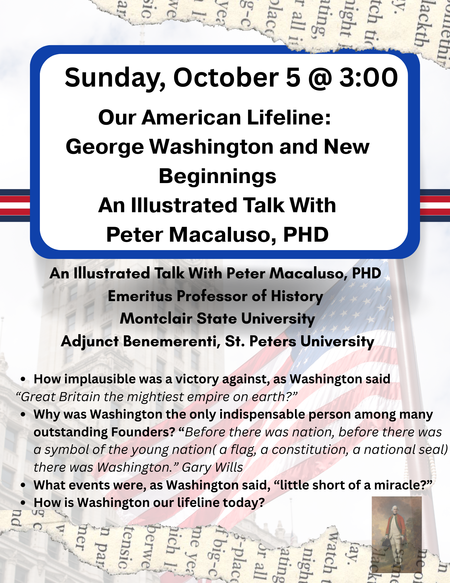 Our American Lifeline: George Washington and New Beginnings