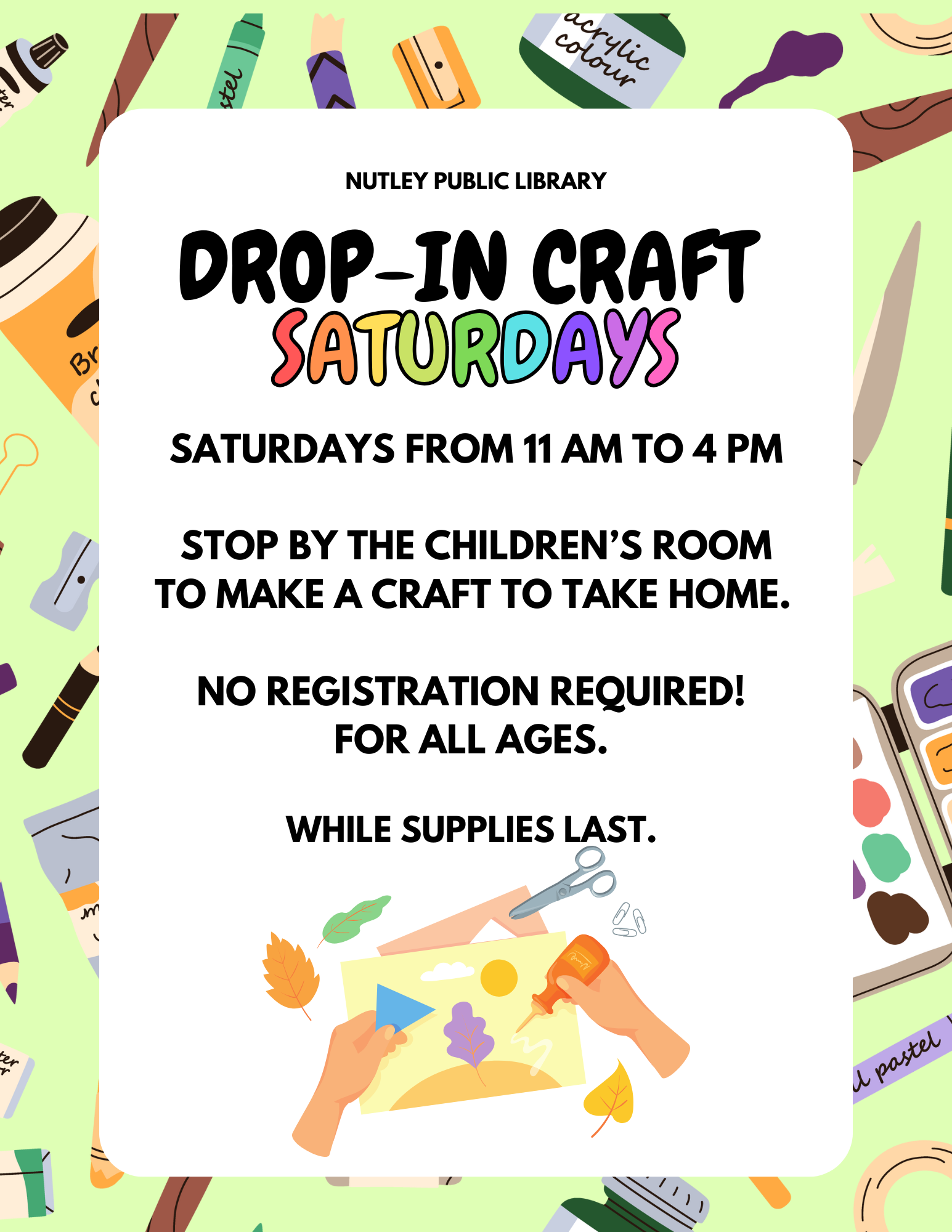 Drop-in Craft Saturday