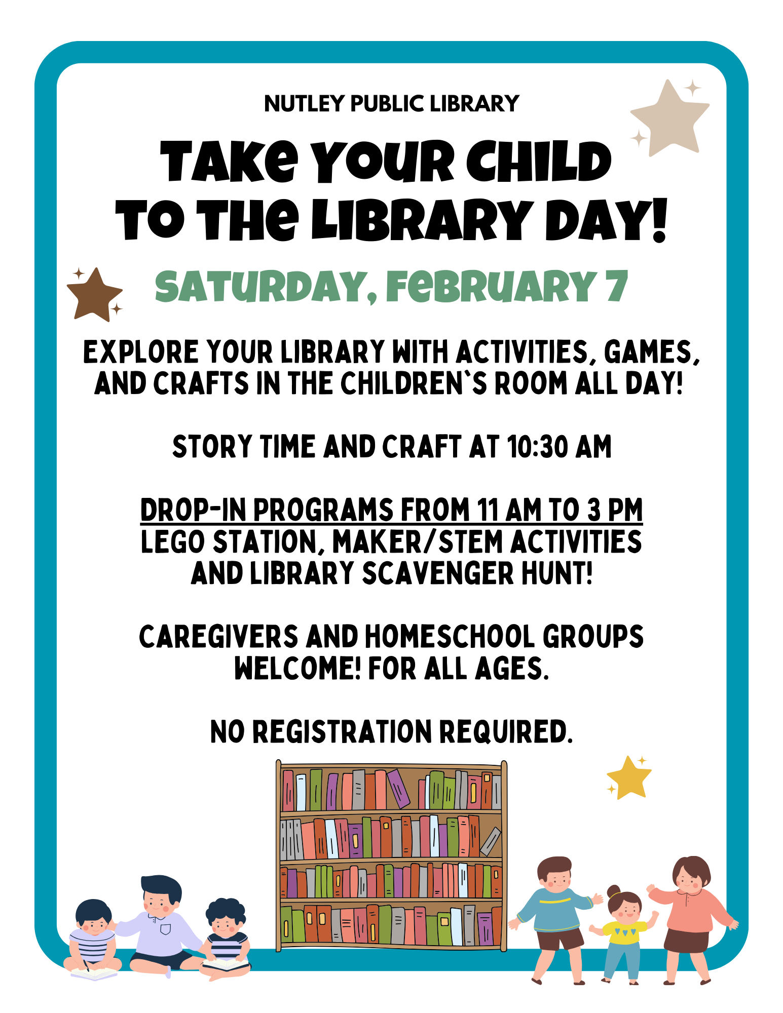 Take Your Child to the Library Day (All Ages)