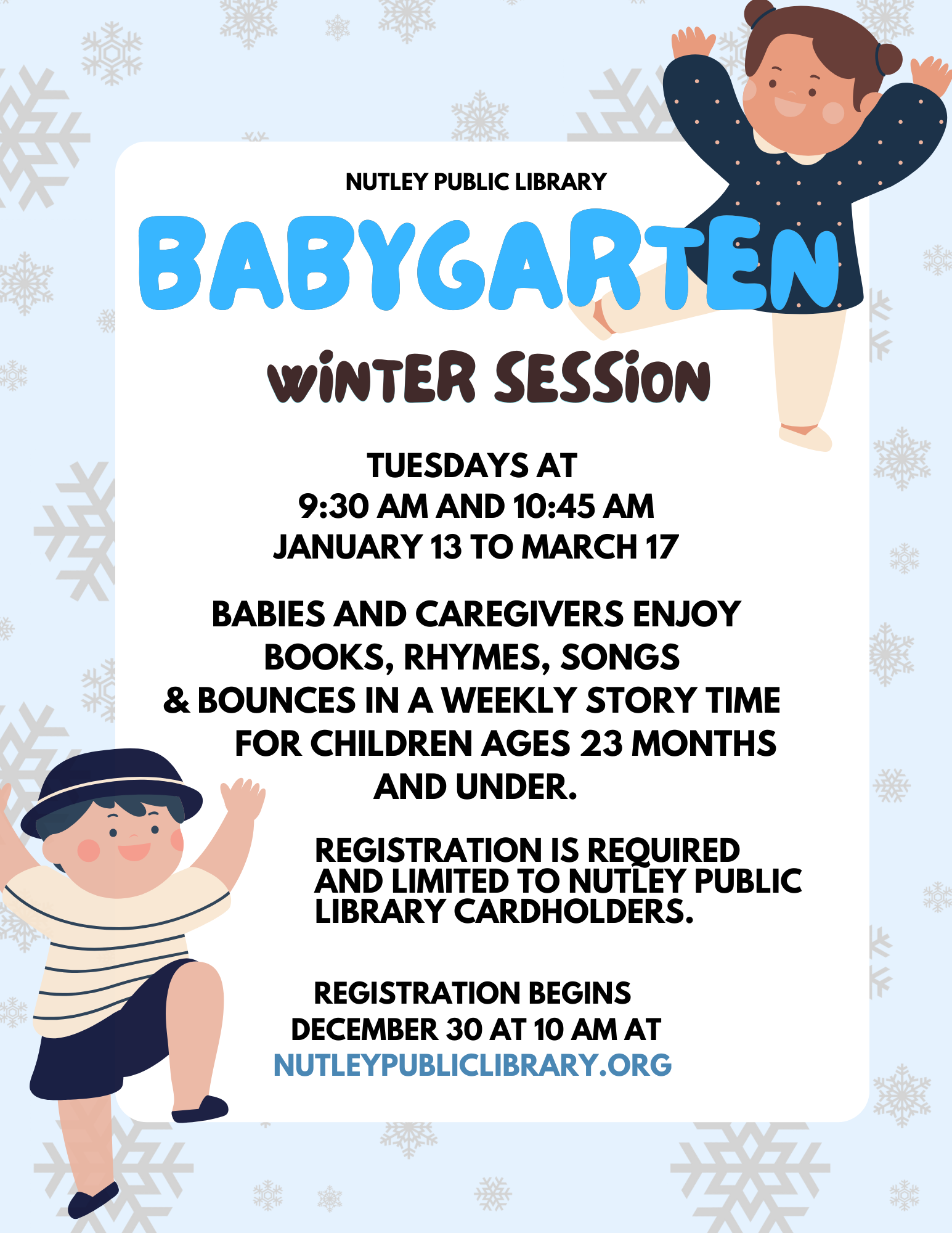 Winter Babygarten (23 months & under)