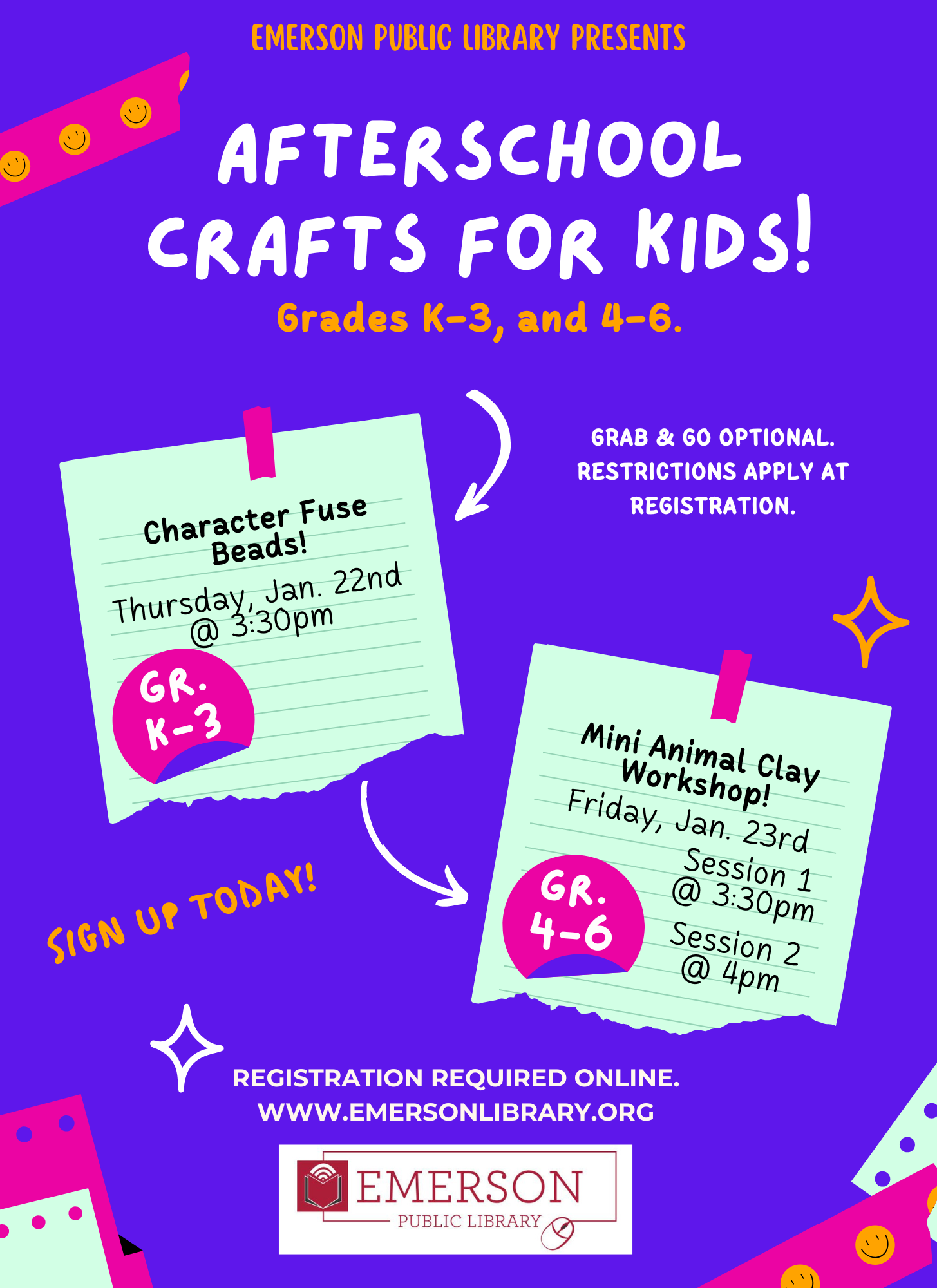 Session 1: Afterschool Craft, Grades 4-6