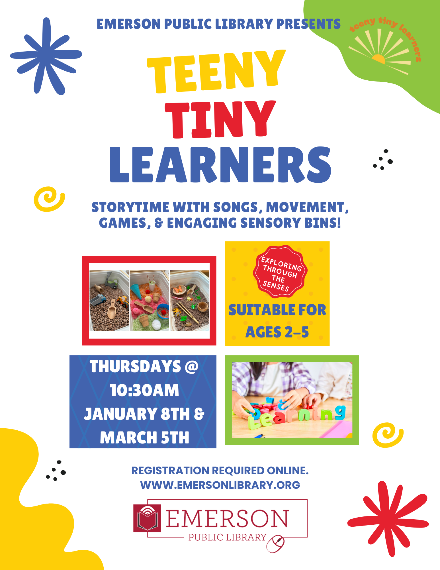Teeny Tiny Learners, Ages 2-5