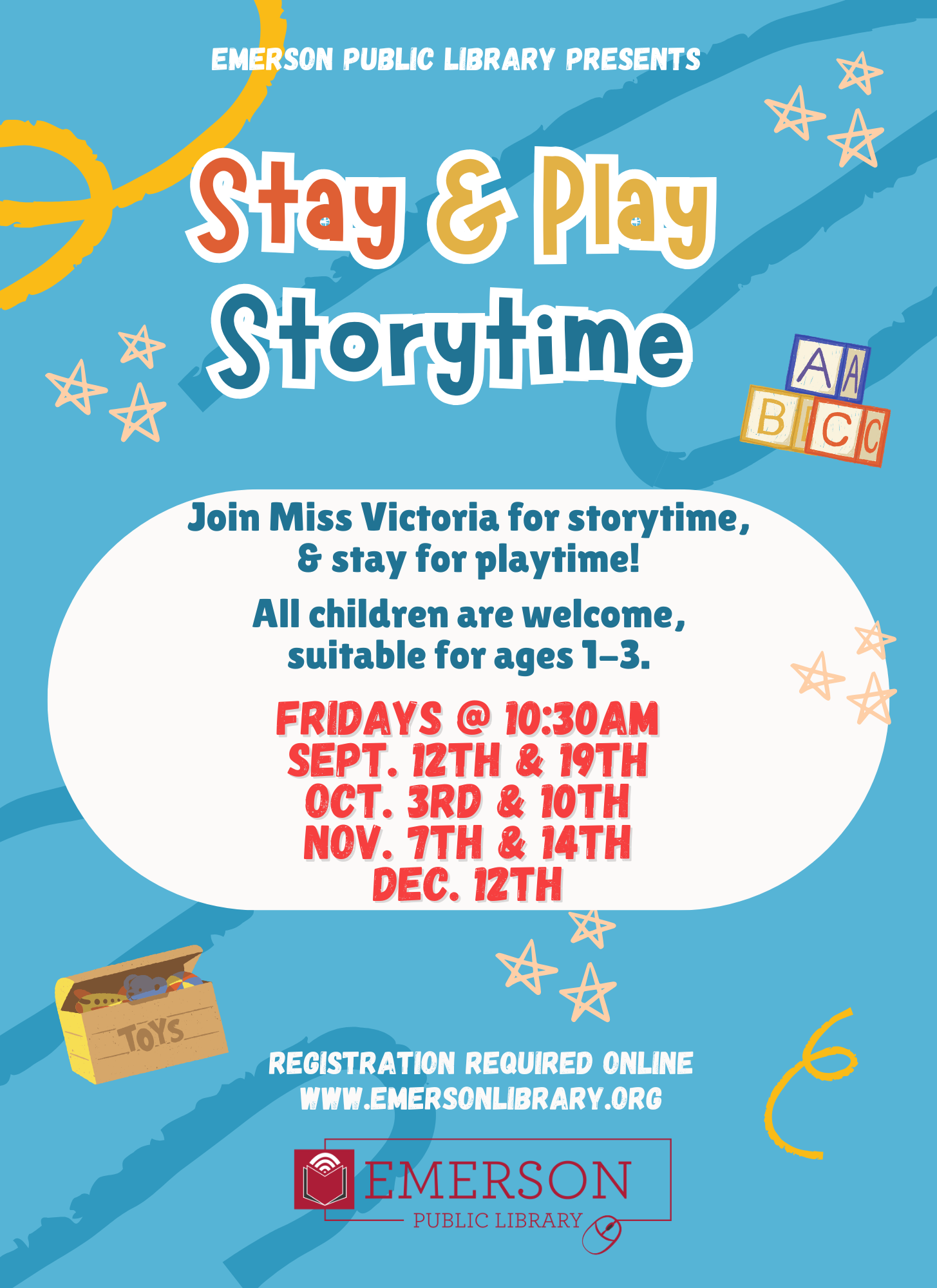 Stay & Play Storytime, Ages 1-3