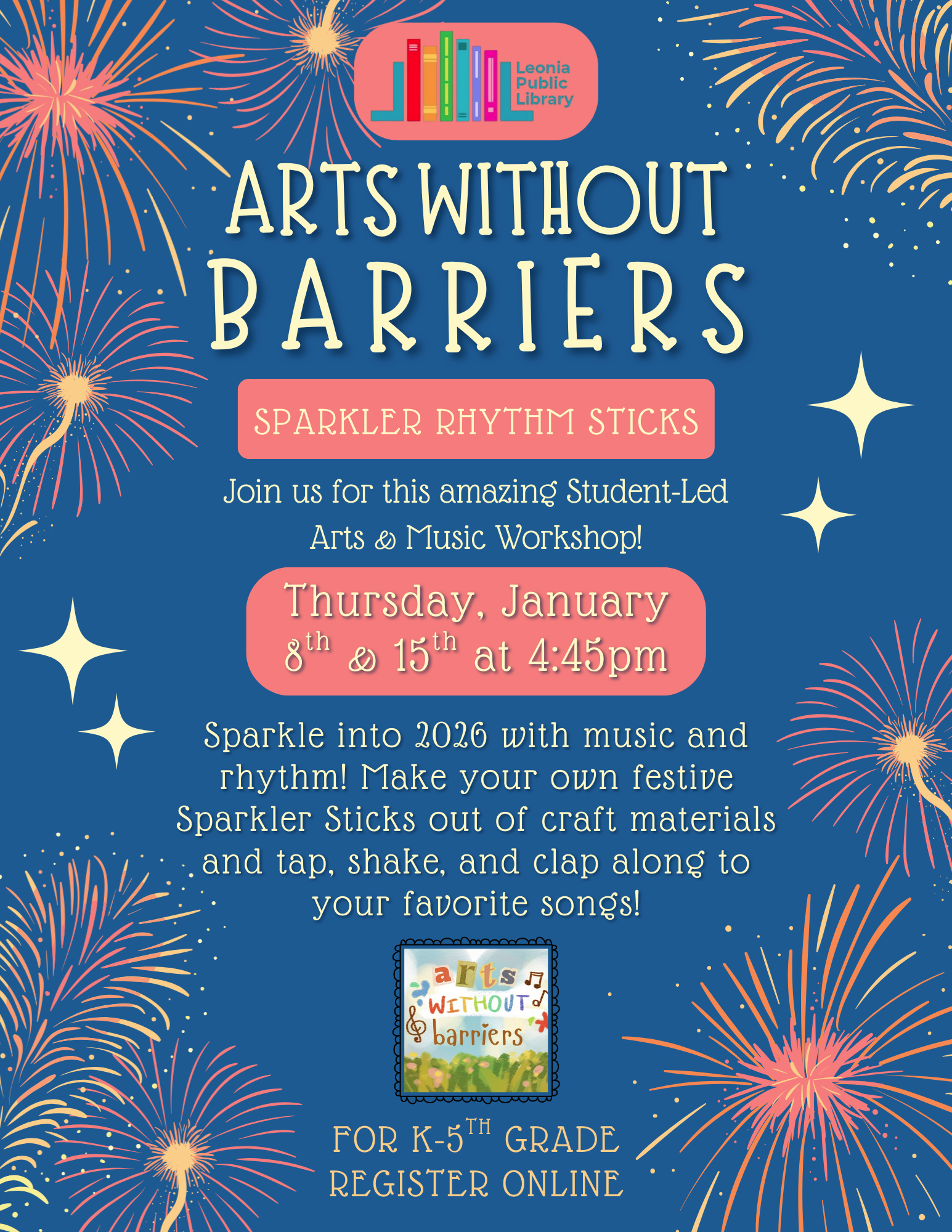 Arts Without Barriers: Sparkler Rhythm sticks