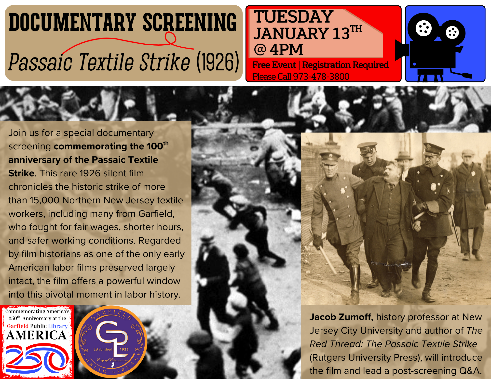 Passaic Textile Strike (1926) Documentary Screening