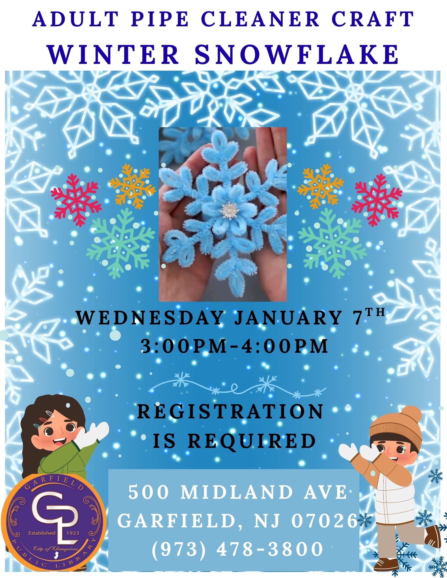 Snowflake - Chenille Flowers Craft