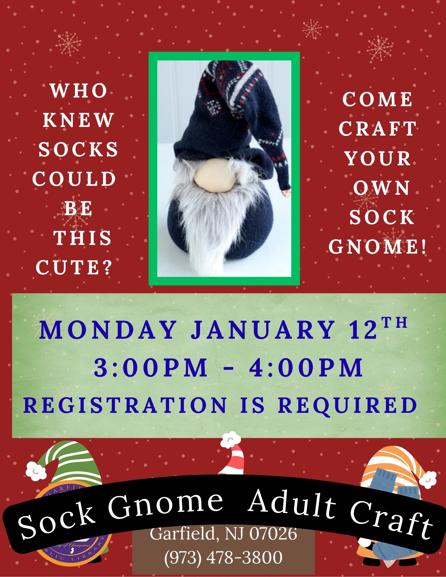 Sock Gnome - Adult Craft