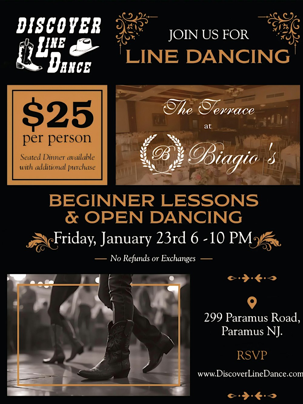 Line Dancing Night at The Terrace at Biagio's