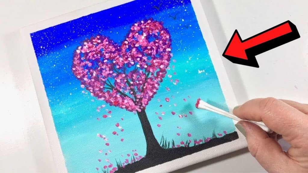 Canvas Heart Art with Laura