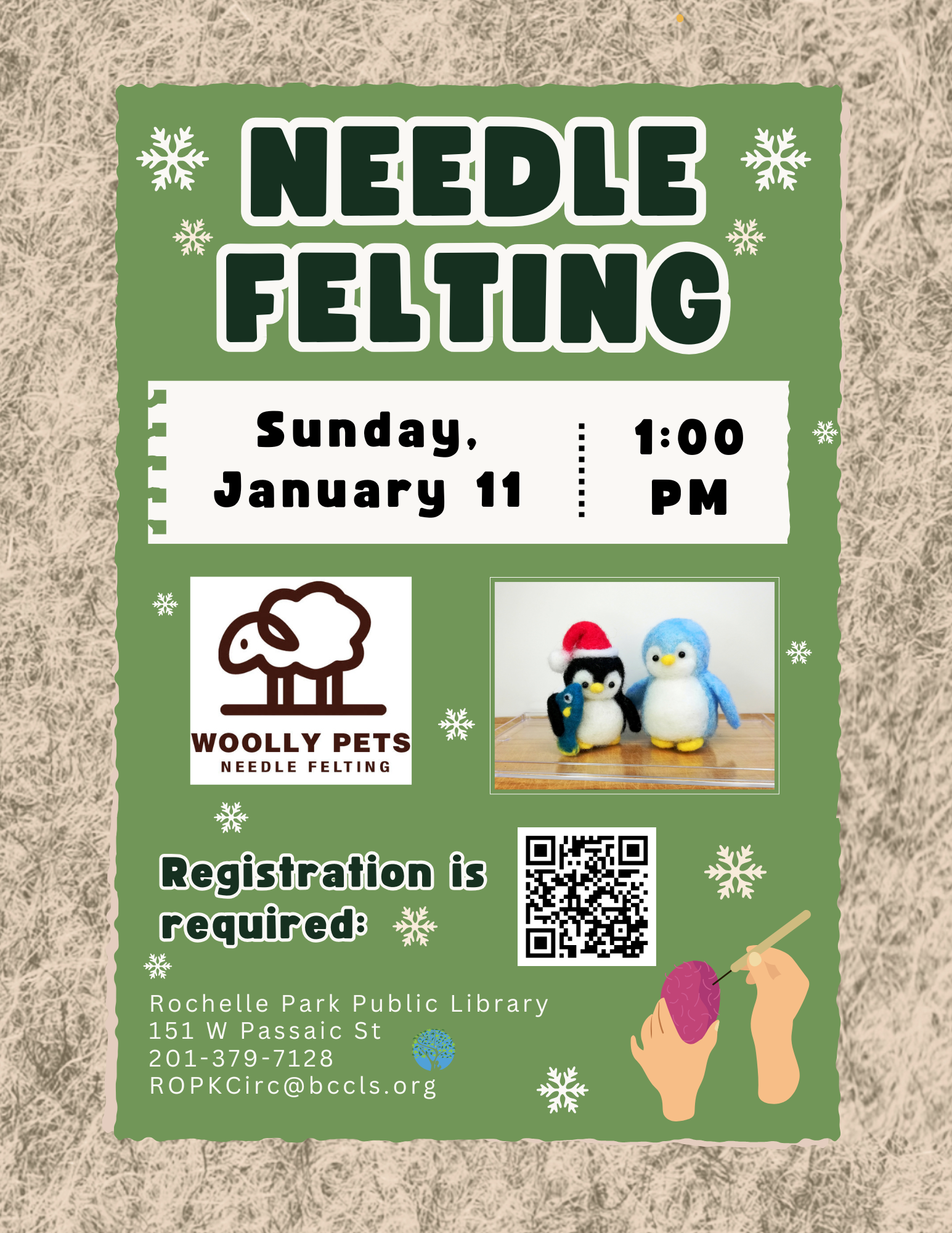 Needle Felting with Woolly Pets - Rescheduled