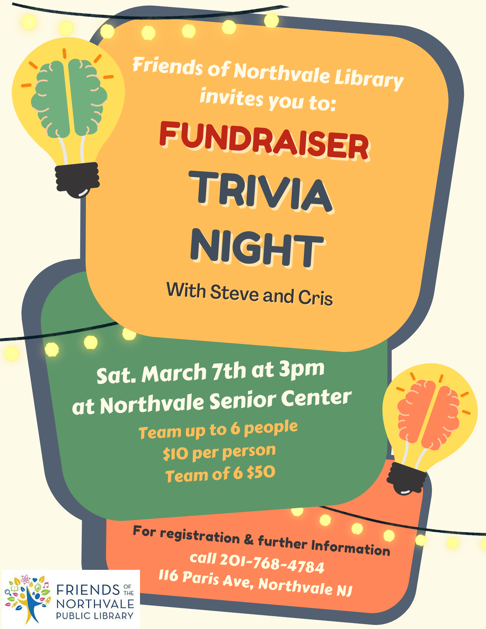 Friends of the Library Fundraiser Trivia Night