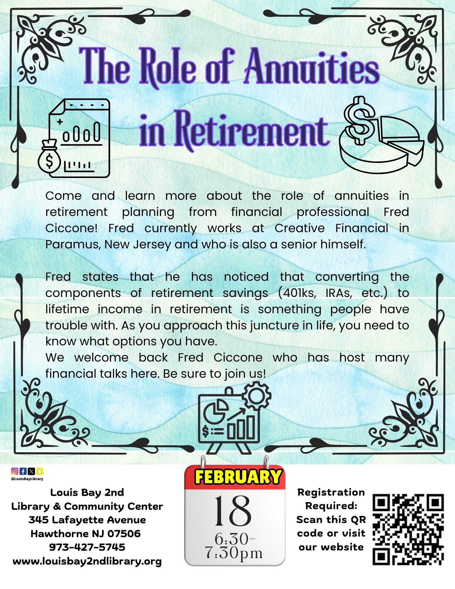 The Role of Annuities in Retirement Presented By Fred Ciccone