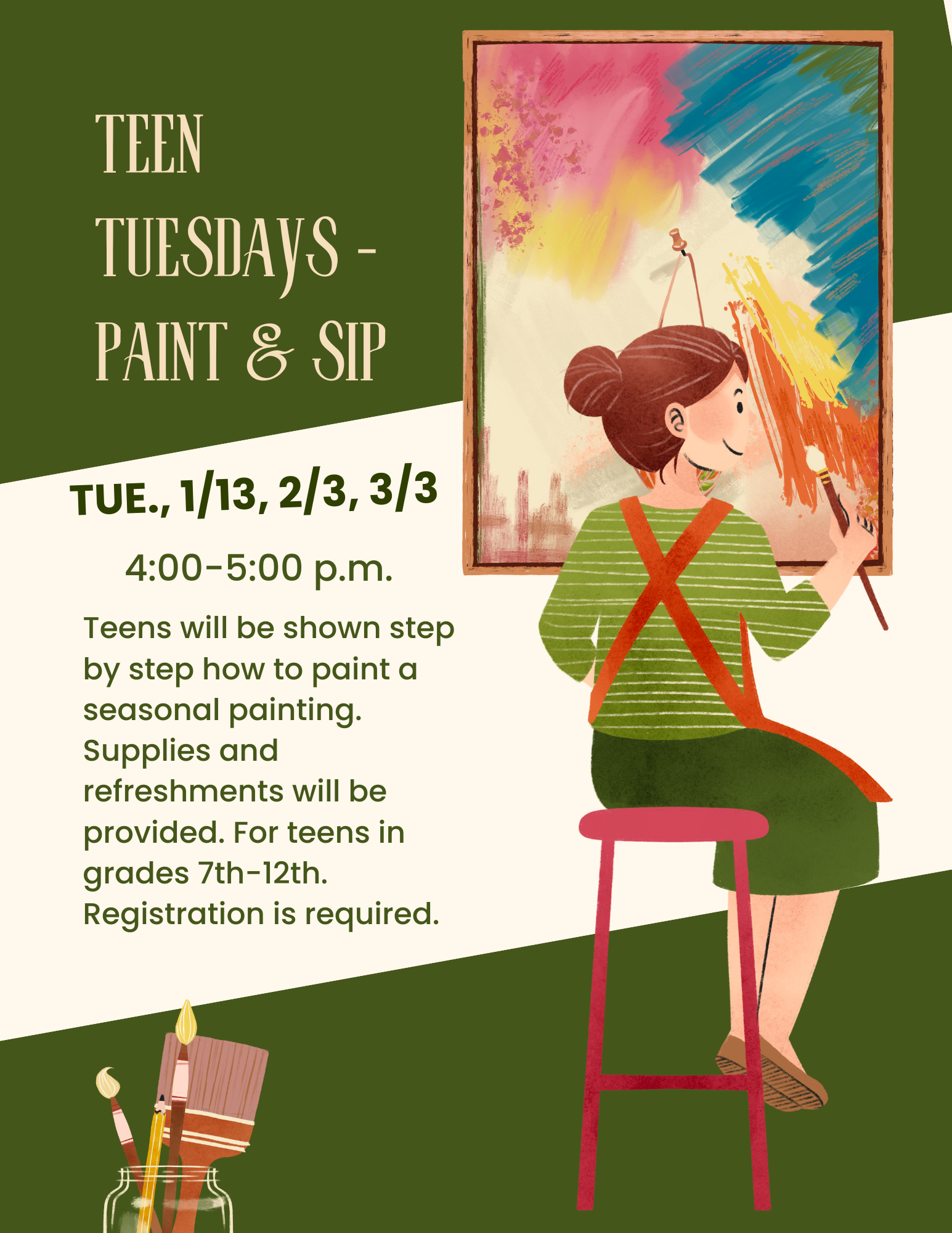 Teen Tuesdays: Paint & Sip