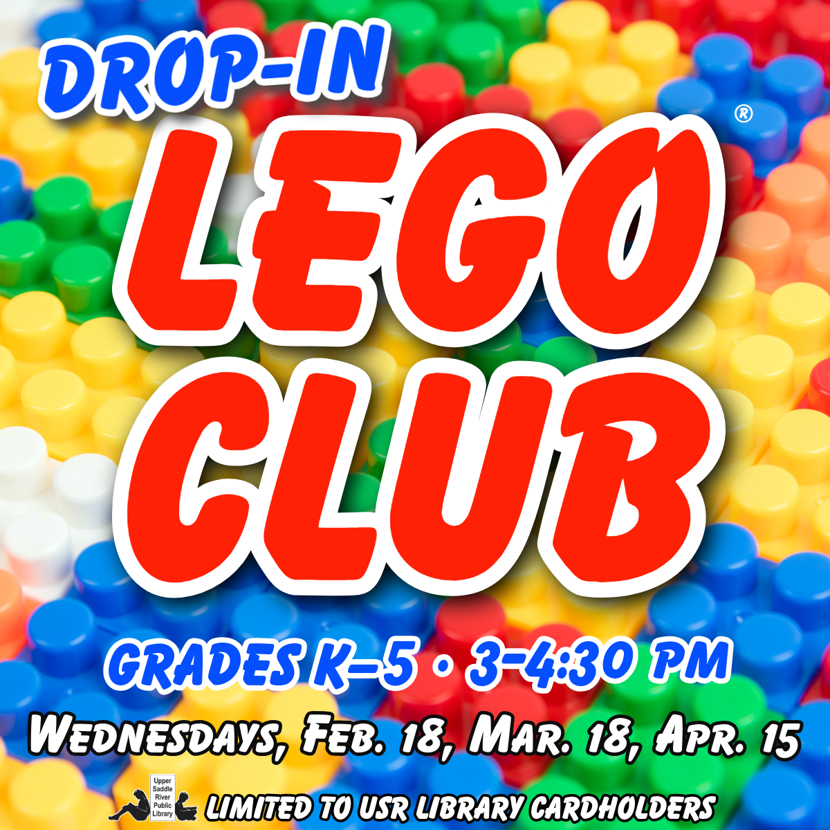 Drop-In LEGO Club (grades K-5)