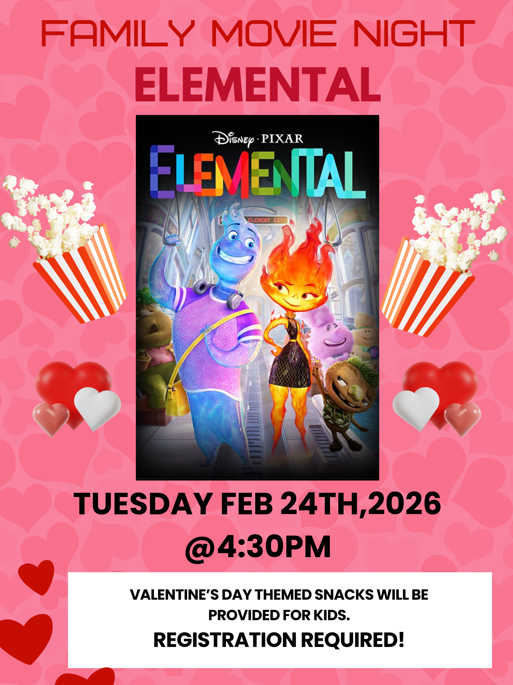 Family Movie Night- Elemental (A Disney Pixar Creation)