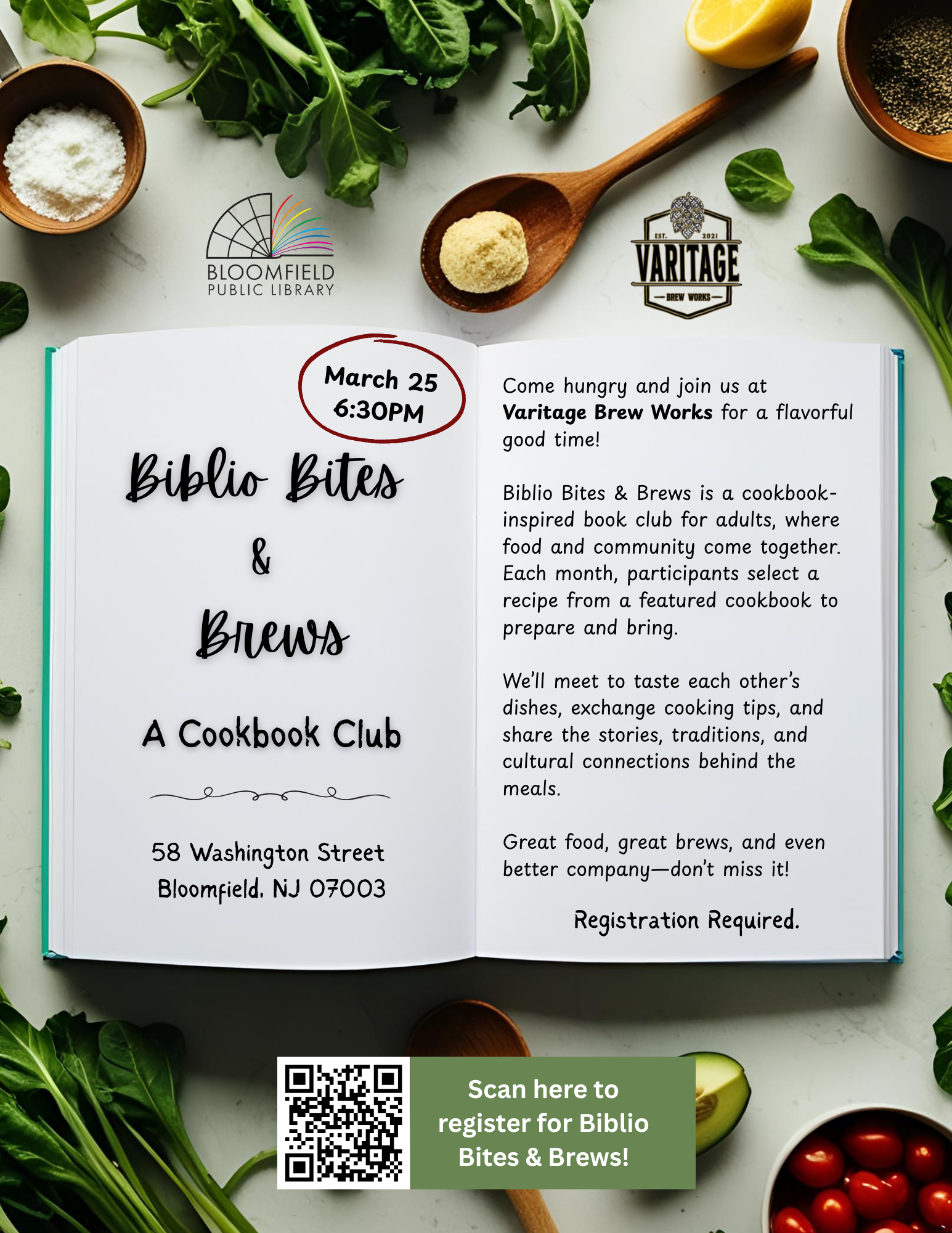 Biblio Bites & Brews (Cookbook Club)