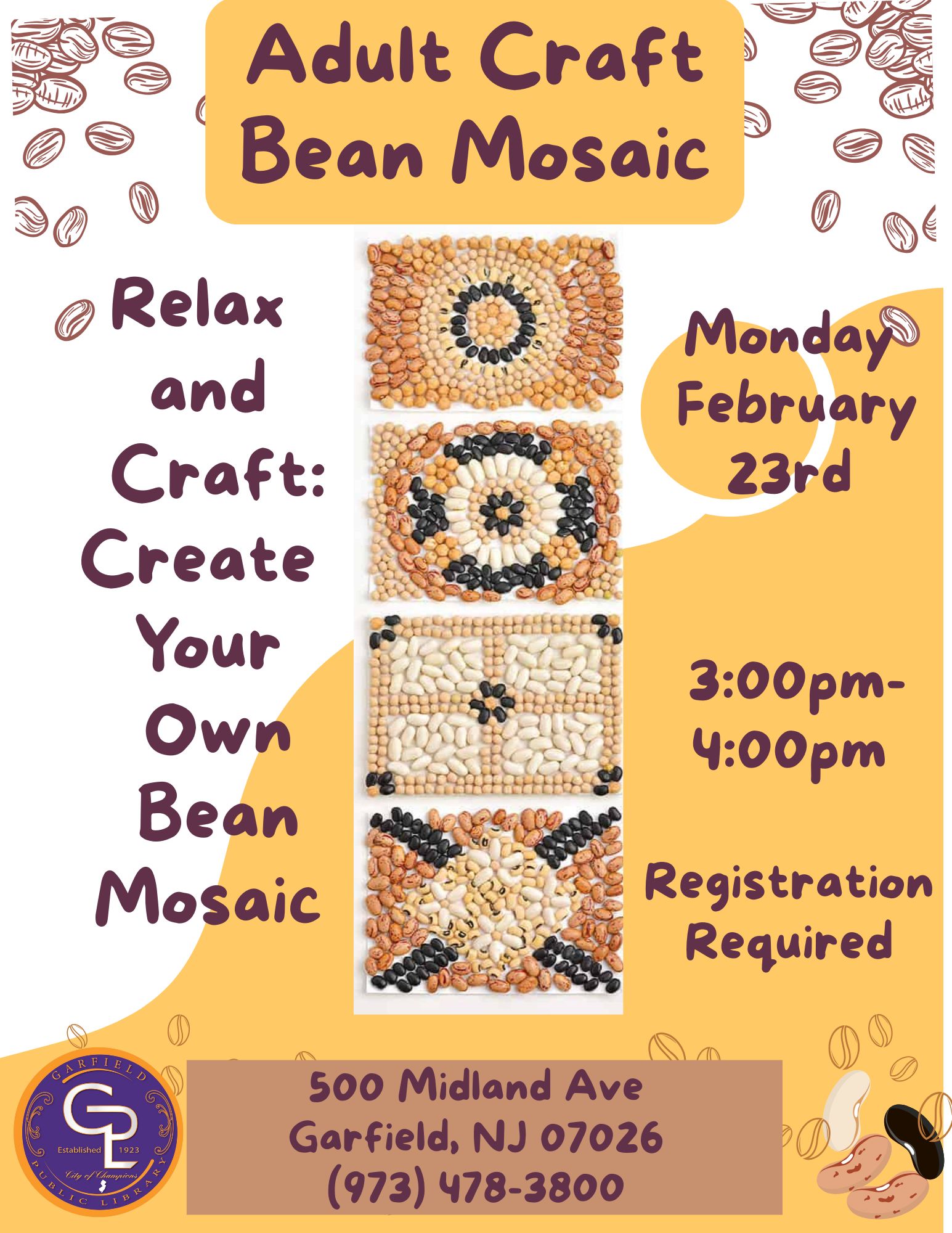 Bean Mosaic - Adult Craft