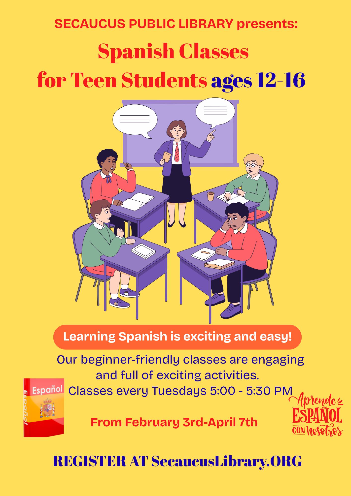 Spanish Classes for Teens 12-16