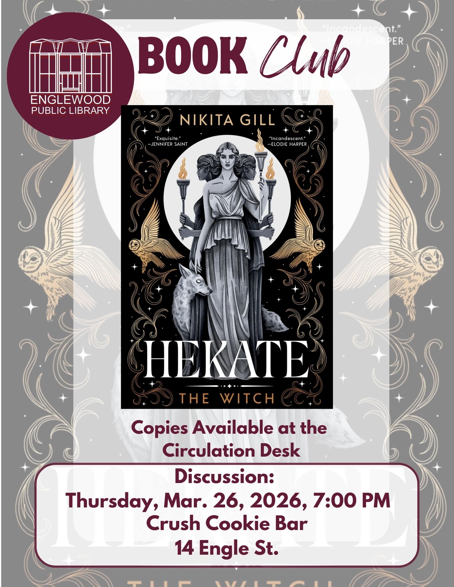 Englewood Public Library Book Club Discussion