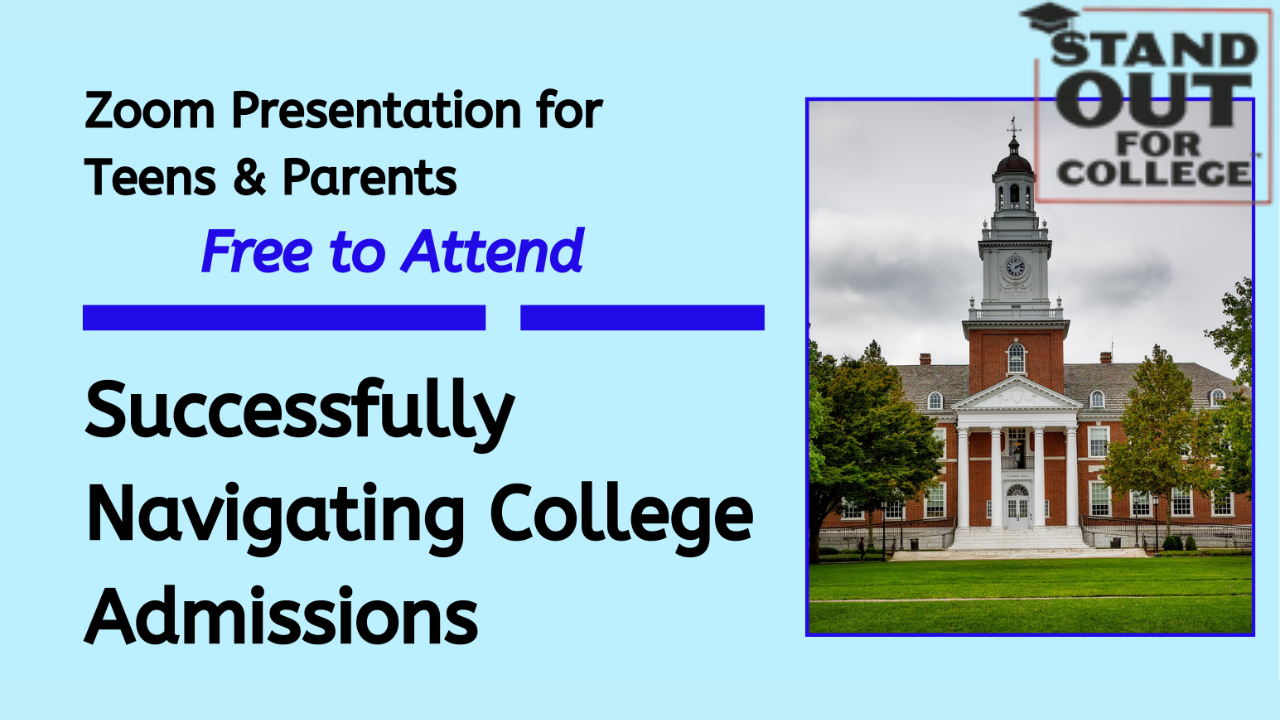 Successfully Navigating College Admissions This Winter