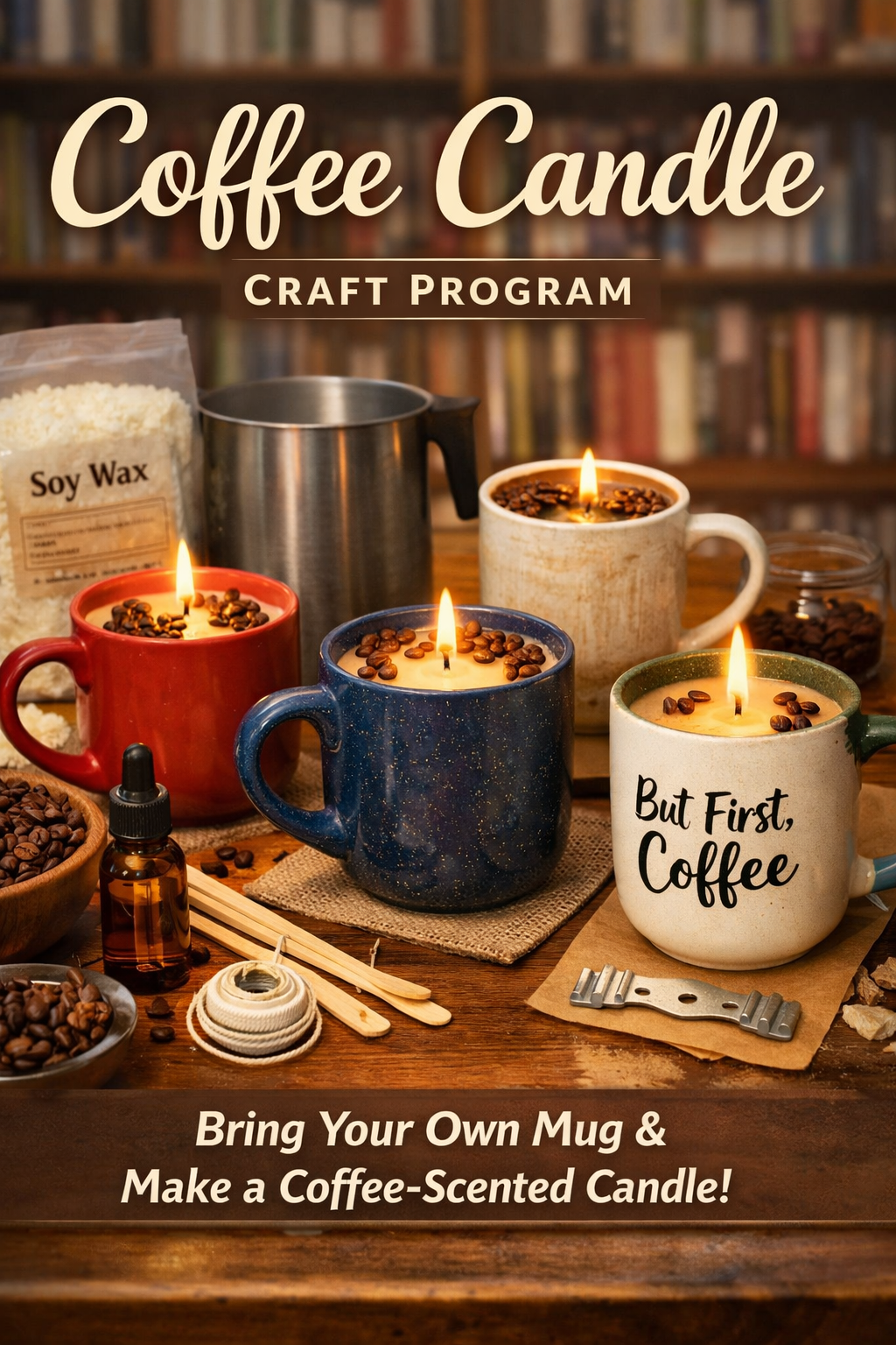 Adult Craft: Coffee Candle Making