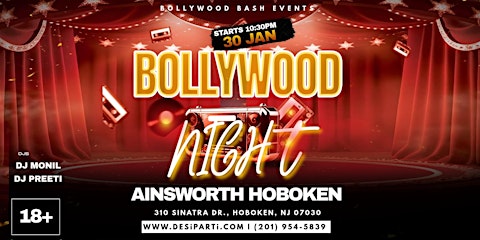 Bollywood Winter Party Desi Fridays @ Ainsworth Hoboken