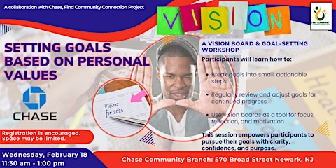 A Vision Board & Goal-Setting Workshop with Chase Bank