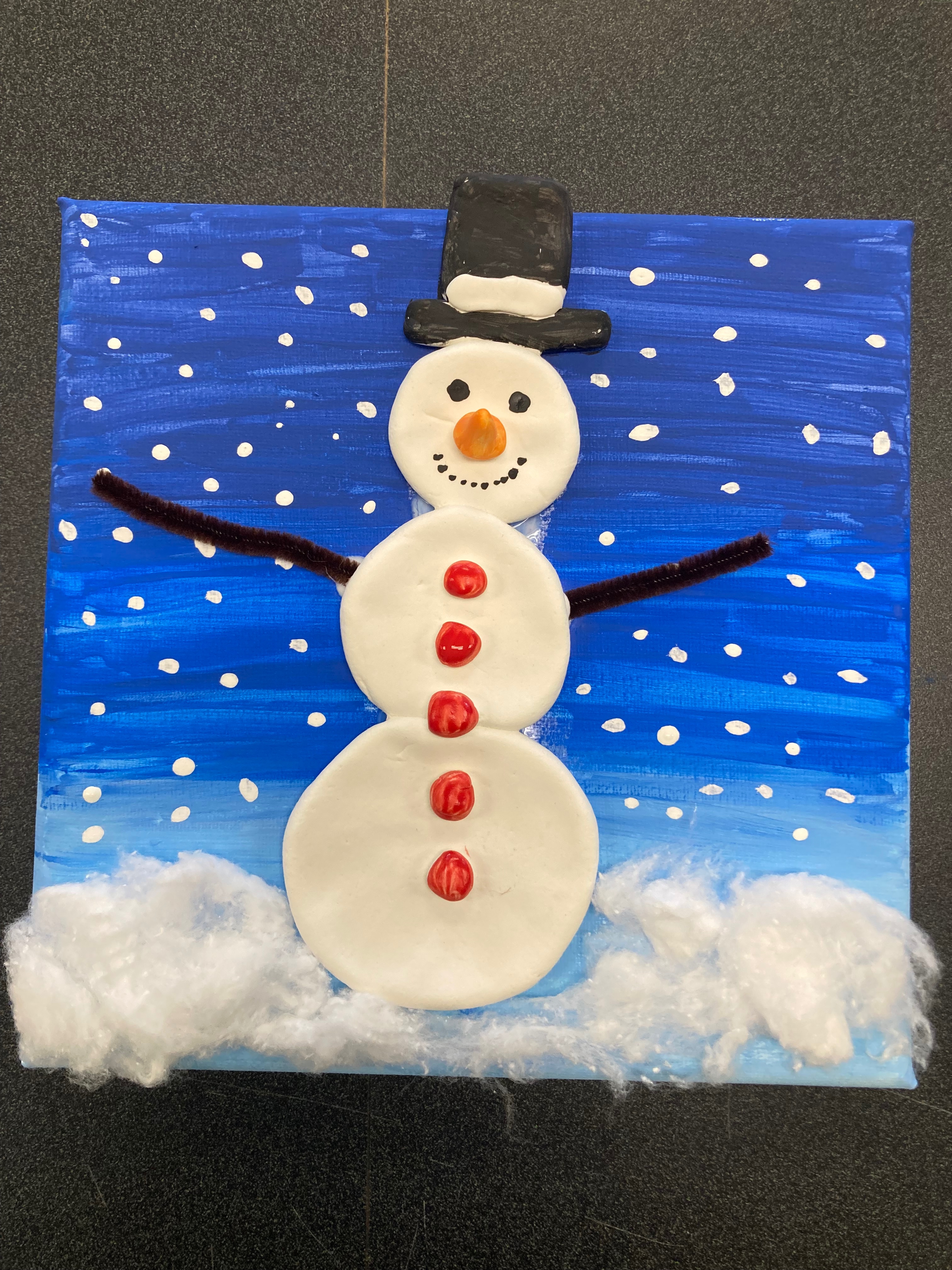 JUV Mixed Media Snowman Painting (for K - 5th Grade) REGISTRATION REQUIRED
