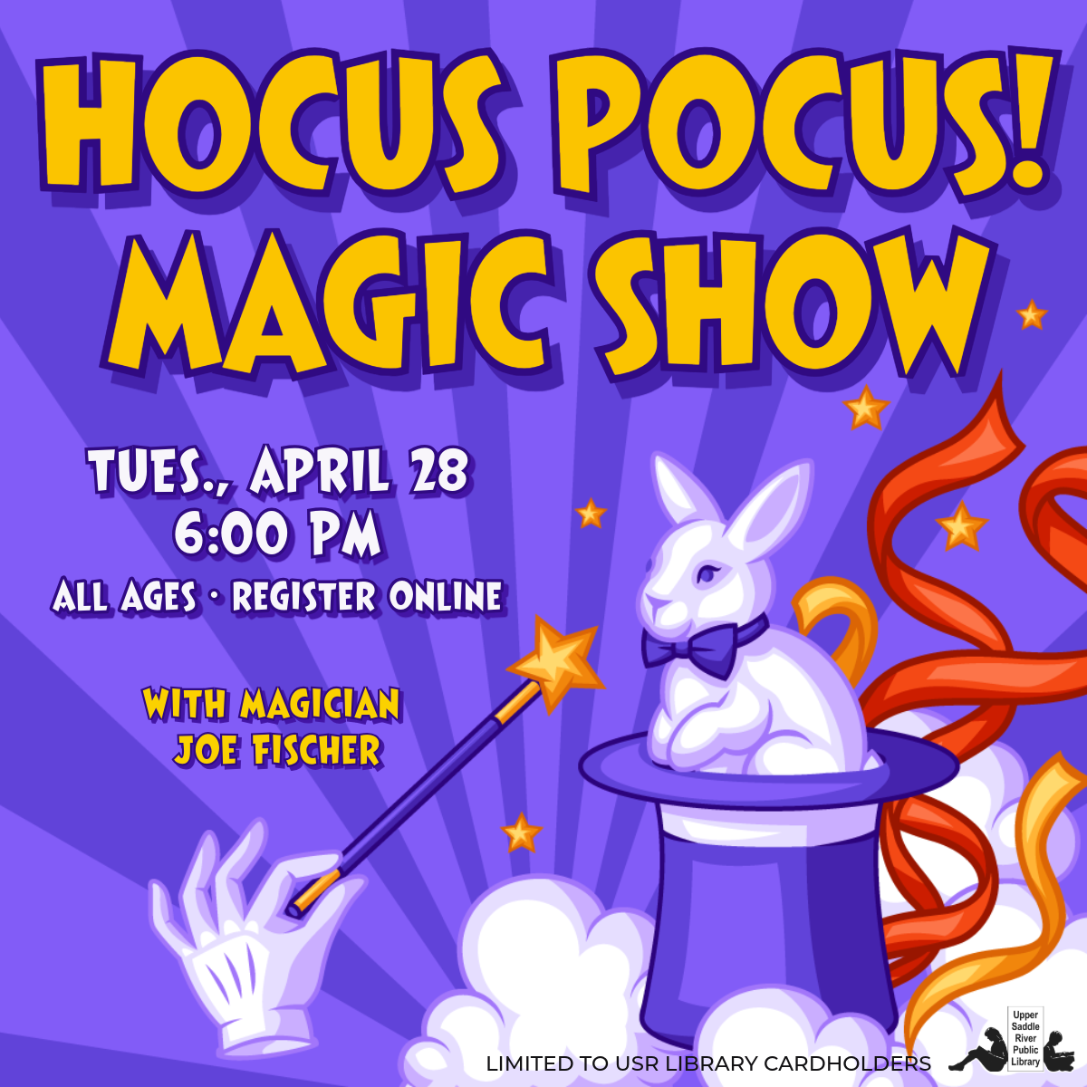 Hocus Pocus Magic Show (all ages)