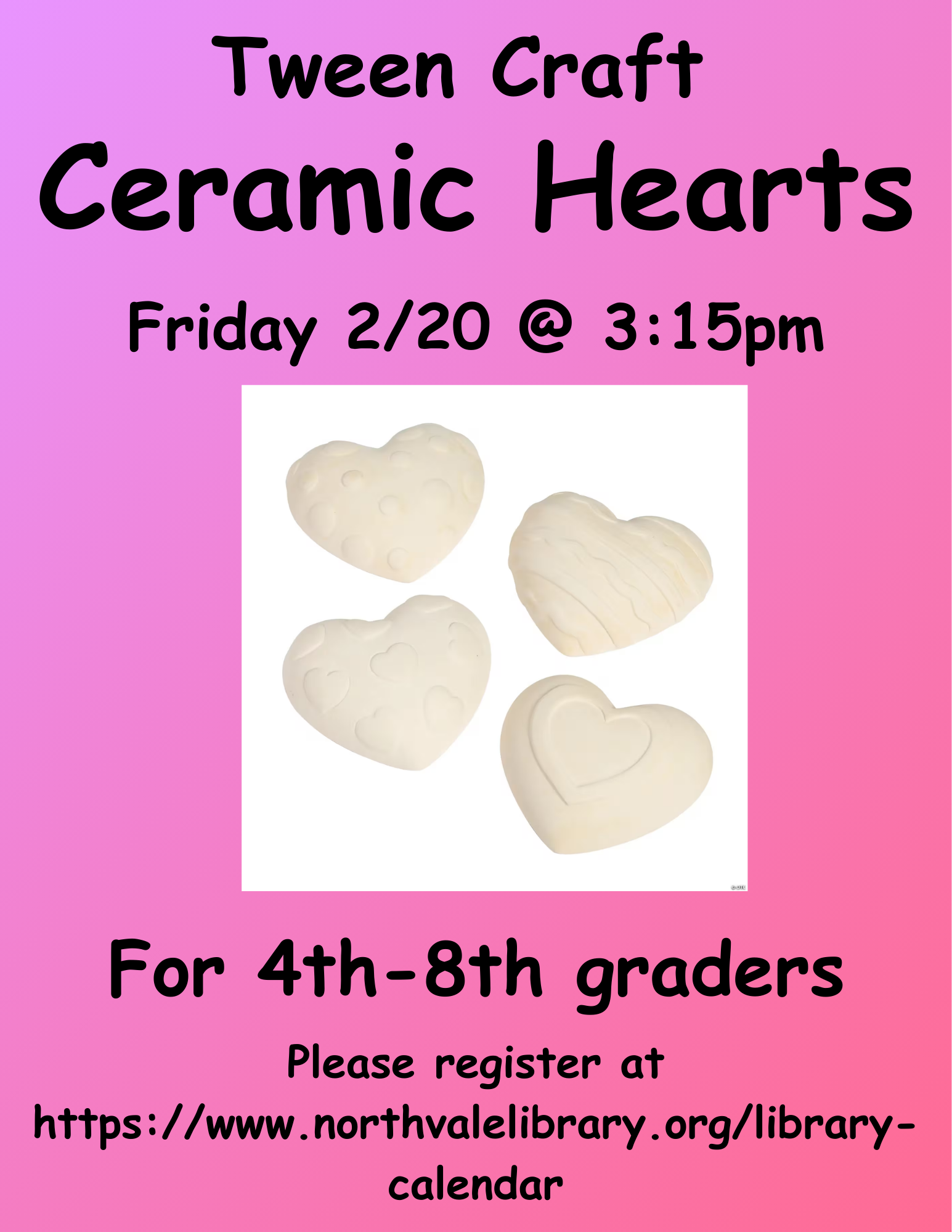 Tween Craft: Ceramic Heart Painting