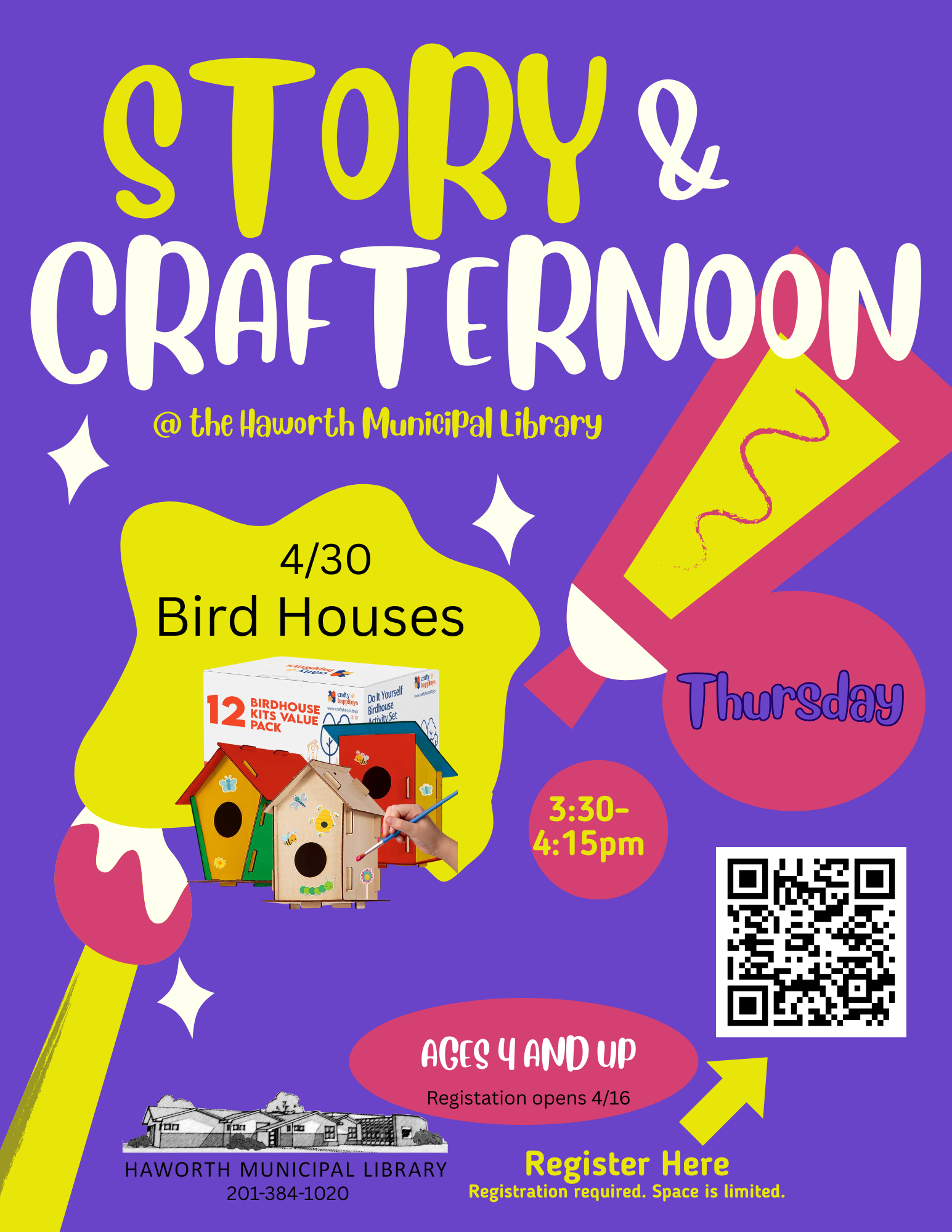 Story and Crafternoon (4 yrs and up)
