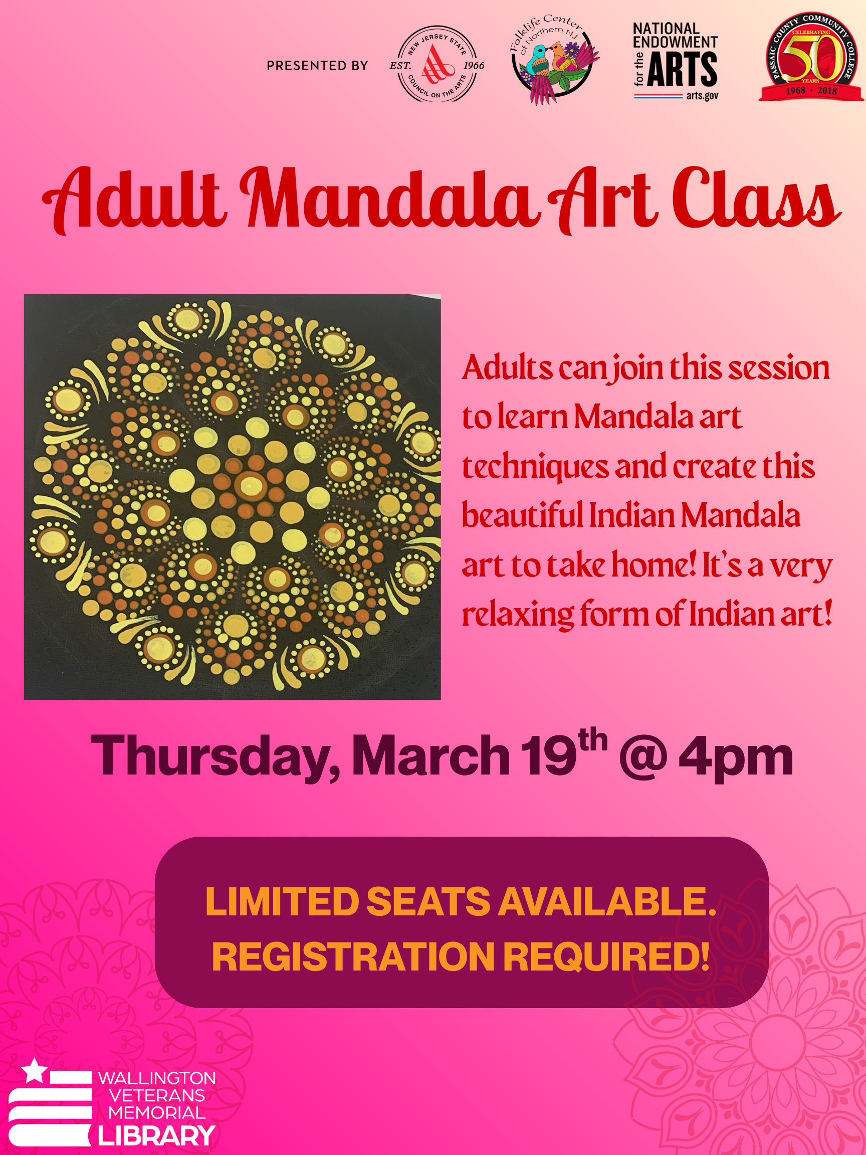 Adults Mandala Art Class